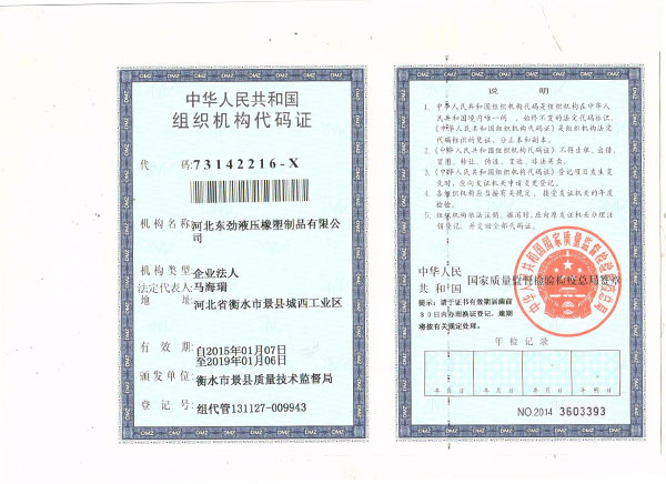 組織機構代碼證正本